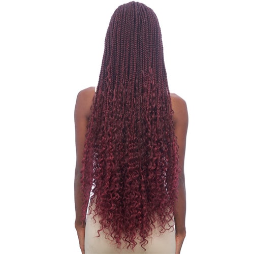 Vanessa Slayd Designer Cornrow Braid 13x5 Hand-Tied Lace Front Wig - CORNWAVE 32"