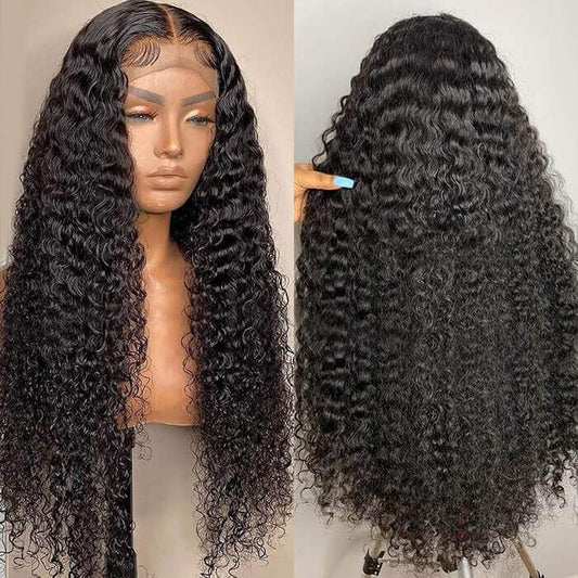 Glueless HD Lace Curly Human Hair Wig Pre Plucked 13x4 Lace Front Wigs For Women