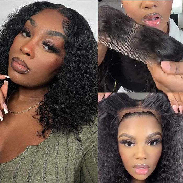 3 Wigs Set  | Silky Straight 13x4 HD Lace Wig & 8x5 Glueless Lace Curly Short Bob Wigs & Straight 5x5 HD Lace Short Bob Wig
