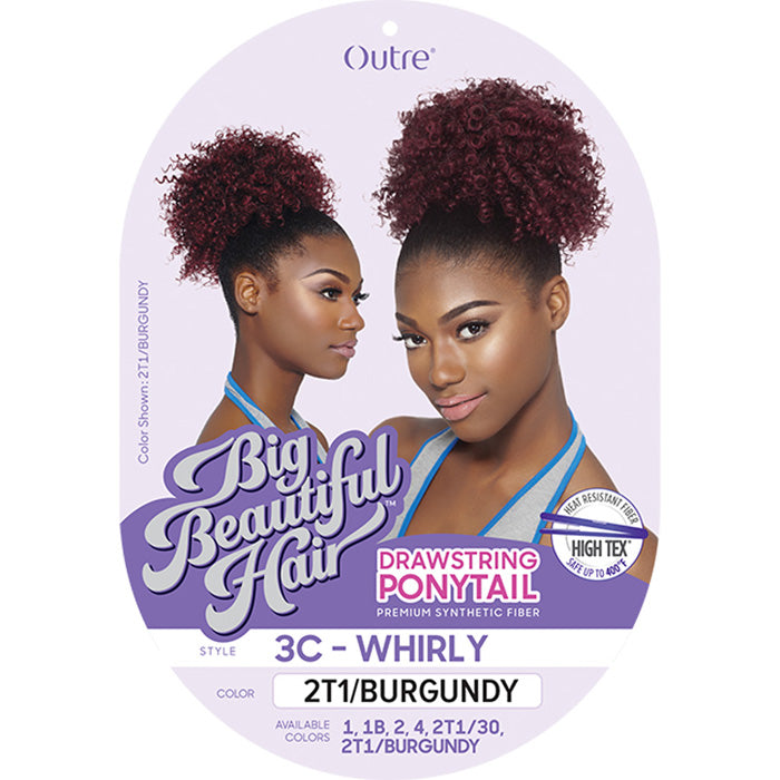 Outre Big Beautiful Hair Drawstring Ponytail - 3C WHIRLY