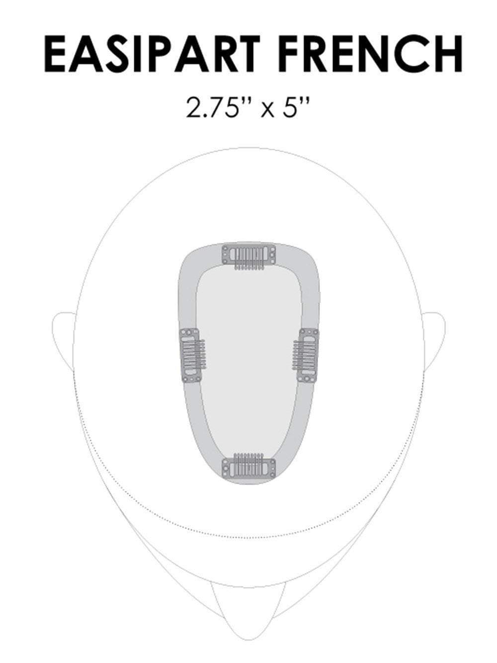 easiPart French 12" | Remy Human Hair Topper