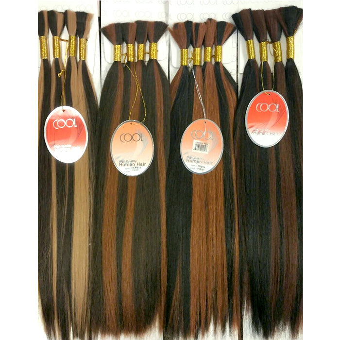 Essence Cool Human Hair Bulk Braids - YAKI STRAIGHT 14-18"