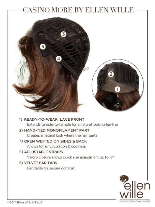 Casino More | Synthetic Lace Front Wig (Mono Part)