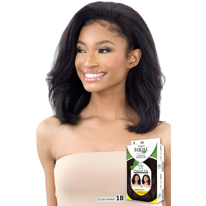 Freetress Equal Natural Me Drawstring Fullcap Half Wig - NATURAL ROLLER SET