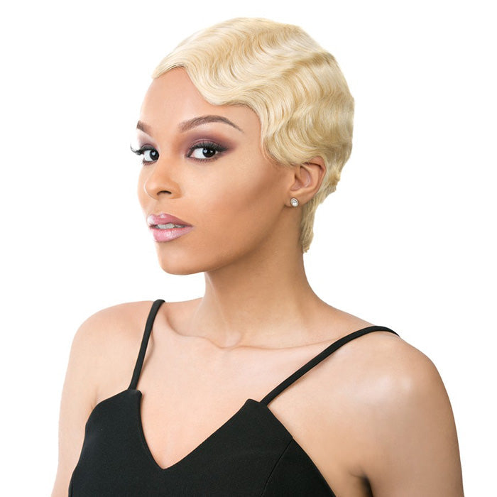 It's a Wig 100% Human Hair Lace Front Wig - LACE HH FINGER ROLL