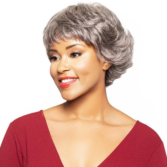 Foxy Silver Human Hair Wig - BAILEY
