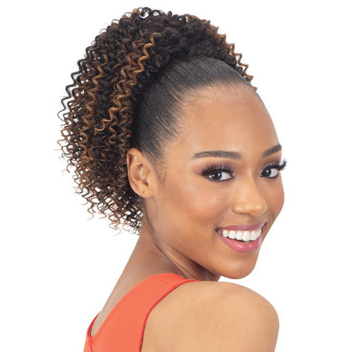 Model Model Gardenia Drawstring Ponytail - WATER BLOSSOM
