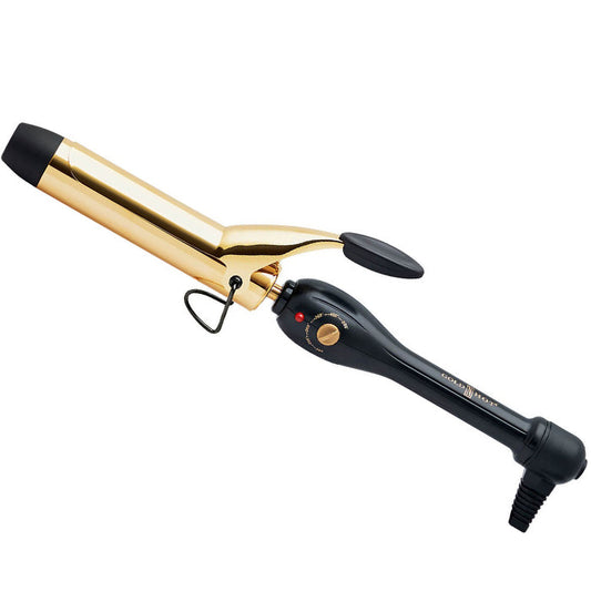 GOLD 'N HOT 24K Gold Professional Ceramic - Spring Curling Iron 1 1/4"