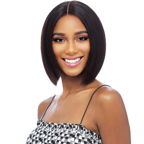 Vanessa 100% Brazilian Human Hair J Part Swissilk Lace Front Wig - TJH GLAM