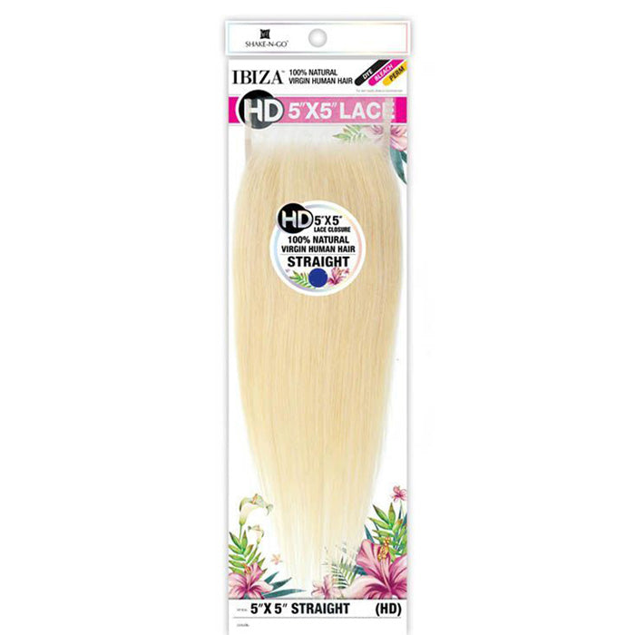 Shake N Go 100% Virgin Human Hair 5X5 HD Lace Closure - STRAIGHT 10