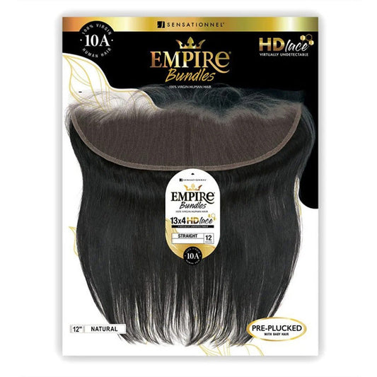 Sensationnel Empire Bundles 100% Human Hair 13X4 HD Lace Closure - STRAIGHT