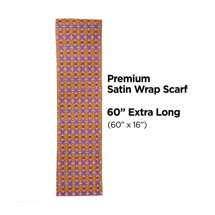 Red By Kiss Premium Silky Satin Wrap Scarf - 60"x16"
