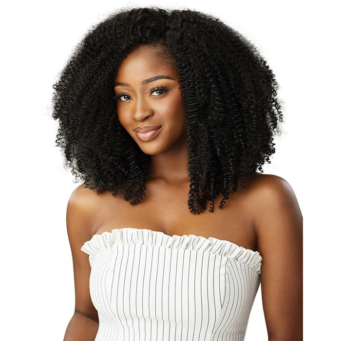 Outre Human Hair Blend Big Beautiful Hair Clip In 9CS - SPRINGY AFRO 10"