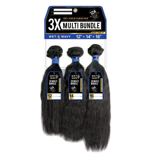Sensationnel 12A 100% Virgin Human Hair 3X Multi Bundle Wet&Wavy - BOHEMIAN (12"14"16")