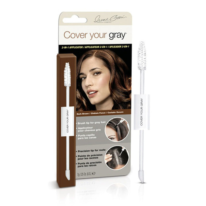 Irene Gari Cover Your Gray for Women 2-IN-1 WAND AND SPONGE TIP APPLICATOR 0.25 oz