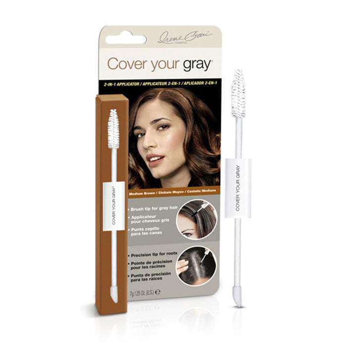 Irene Gari Cover Your Gray for Women 2-IN-1 WAND AND SPONGE TIP APPLICATOR 0.25 oz