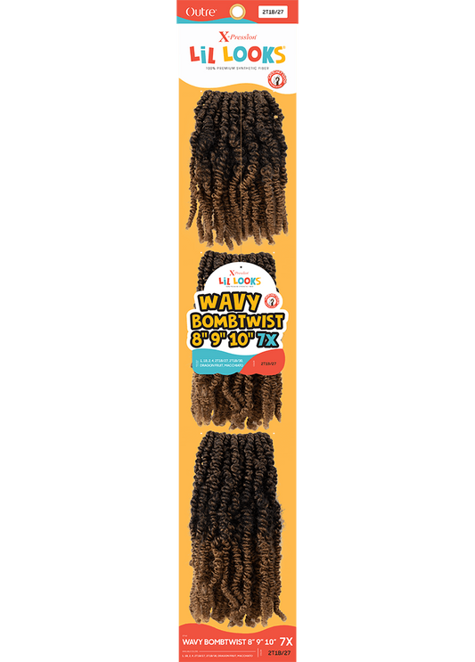 Outre X-Presssion Lil Looks Crochet Loop Braids - WAVY BOMB TWIST 8"9"10" 7X