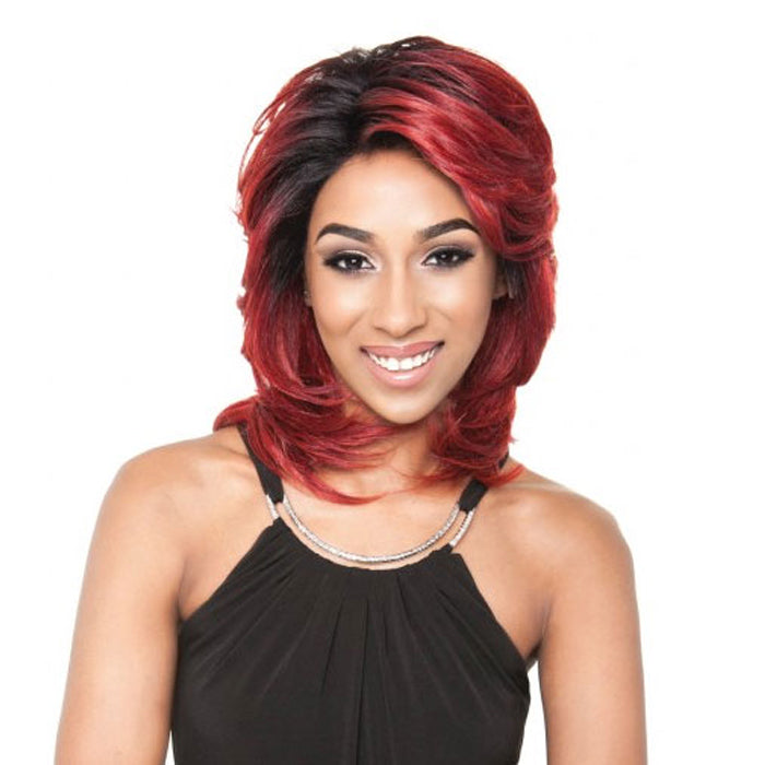 Mane Concept Isis Brown Sugar Silk Human Hair Blend 4x4 Lace Front Wig - BS611