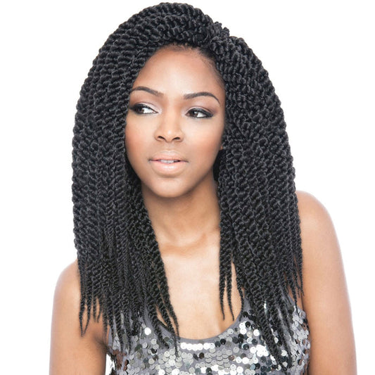 Mane Concept Isis Afri Naptural Medium Pre-Looped Crochet Braid - 3D CUBIC TWIST 14"