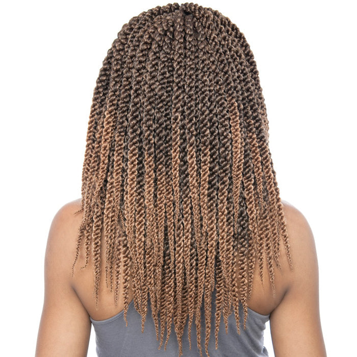 Mane Concept Isis Afri Naptural Medium Pre-Looped Crochet Braid - 3D CUBIC TWIST 14"