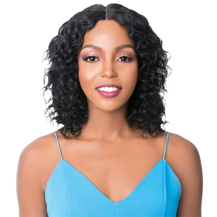 It's a Wig Brazilian Human Hair  Swiss Lace Front Wig - WET N WAVY MIRROR