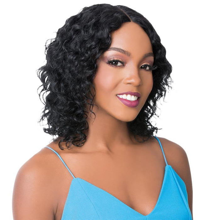 It's a Wig Brazilian Human Hair  Swiss Lace Front Wig - WET N WAVY MIRROR