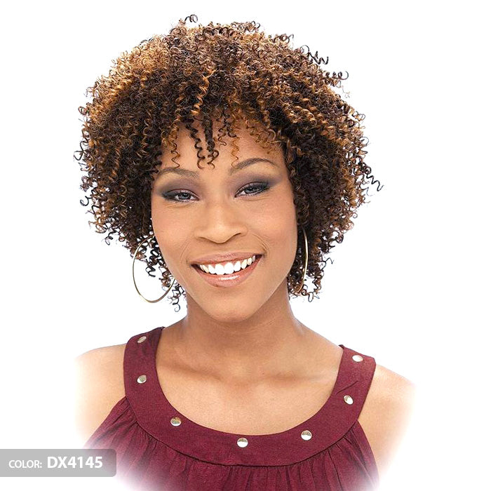 It's a Cap Weave Human Hair Wig AFRO CURL