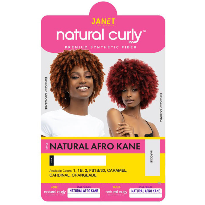 Janet Collection Natural Curly Full Wig - NATURAL AFRO KANE