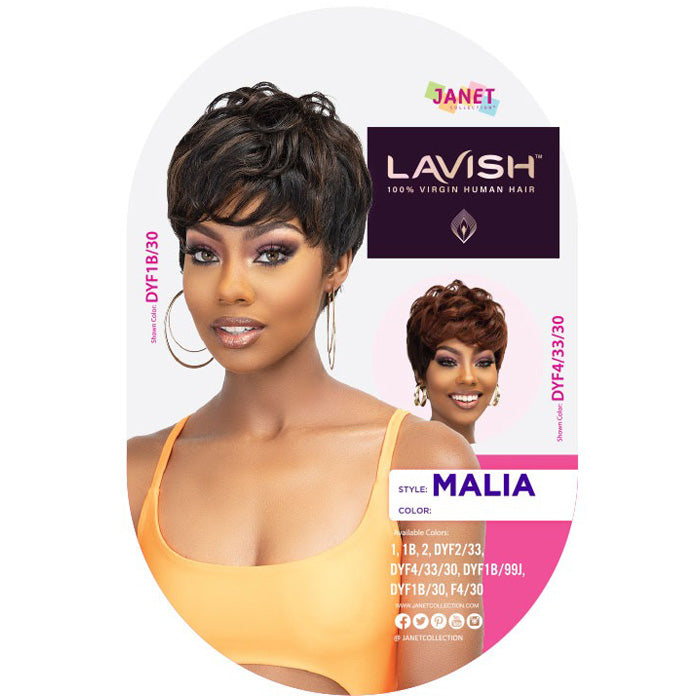 Janet Collection Lavish 100% Virgin Human Hair Full Wig- MALIA