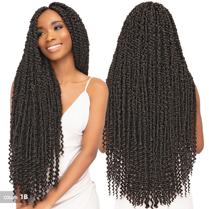 Janet Collection Nala Tress Pre-Looped Crochet Braid - PASSION TWIST BRAID 24" 3X