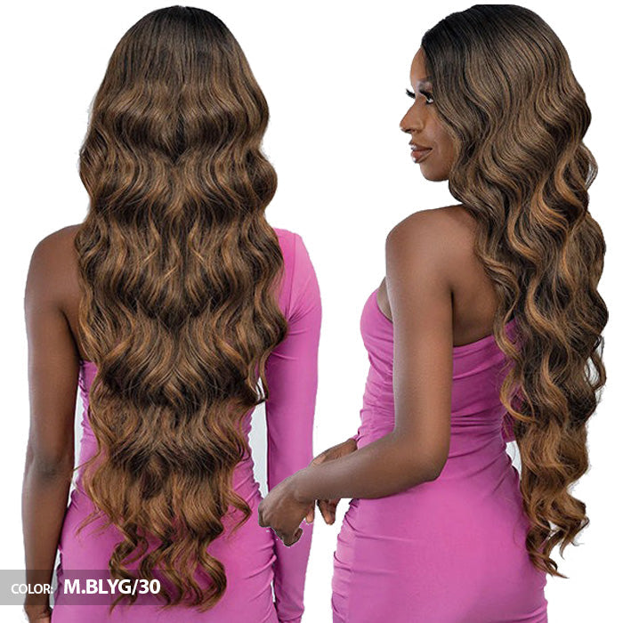 Janet Collection Remy Illusion X-Long Human Hair Mix HD Lace Wig - BRIS