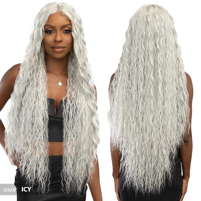 Janet Collection Remy Illusion X-Long Human Hair Mix HD Lace Wig - EFUA