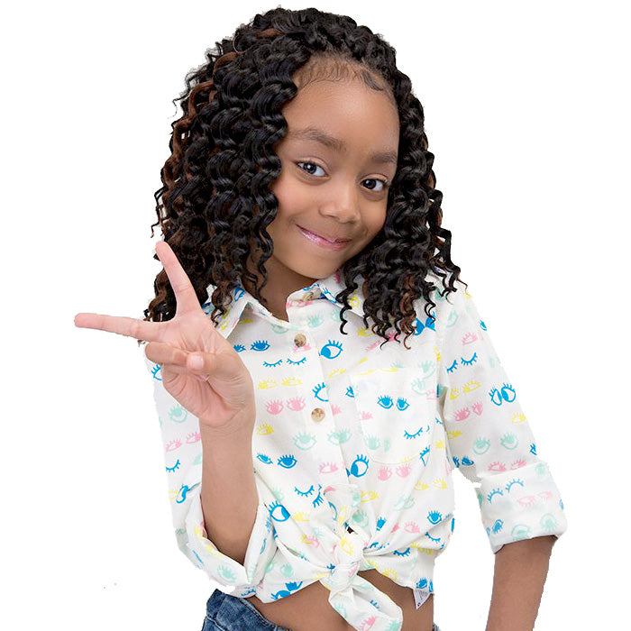 Janet Collection Mom & Kid Crochet Braid - 3X CHIC'N CURLY DEEP TWIST 10"