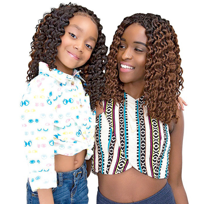 Janet Collection Mom & Kid Crochet Braid - 3X CHIC'N CURLY DEEP TWIST 10"