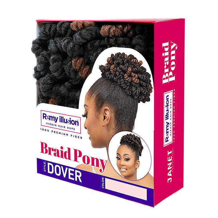 Janet Collection Remy Illusion Braid Ponytail - DOVER