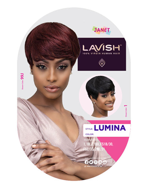 Janet Collection Lavish 100% Virgin Human Hair Wig - LUMINA