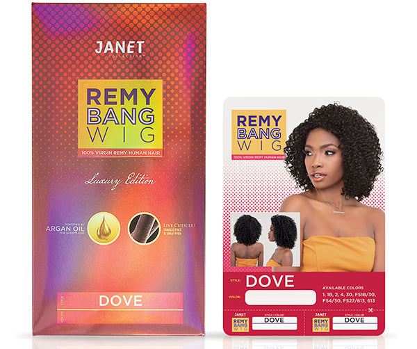 Janet Collection Virgin Human Hair Remy Bang Wig - DOVE