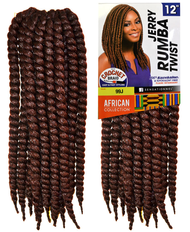 Sensationnel African Collection Crochet Braid - JERRY RUMBA TWIST 12"