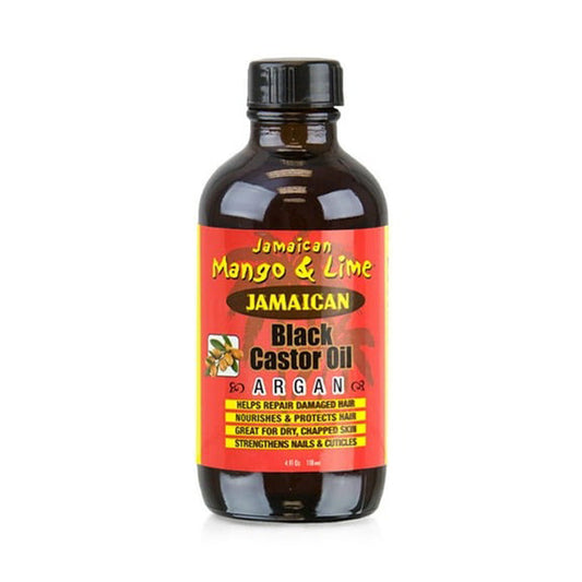 Jamaican Mango & Lime Black Castor Oil - ARGAN / AMLA 4 oz
