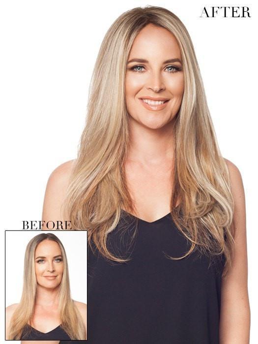 easiPart HD XL 18" | HF Synthetic Hair Topper (Mono Top)
