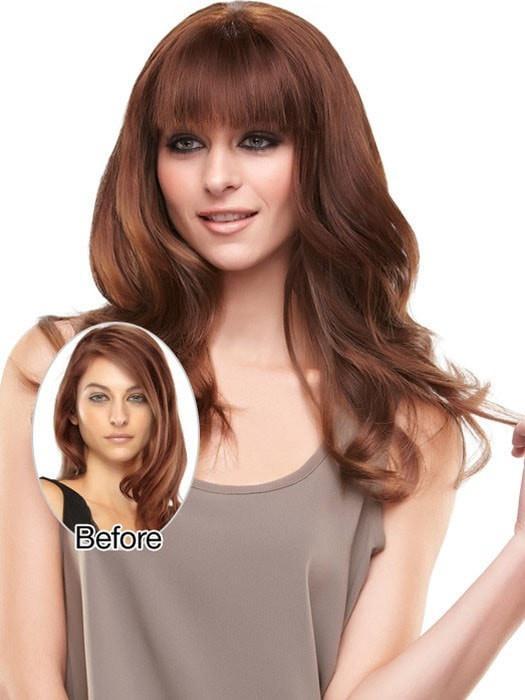 easiFringe | Remy Human Hair Clip In Bangs (Mono Base)