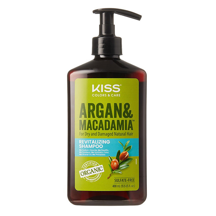 Kiss Colors & Care Argan and Macadamia Shampoo 13.5 fl oz