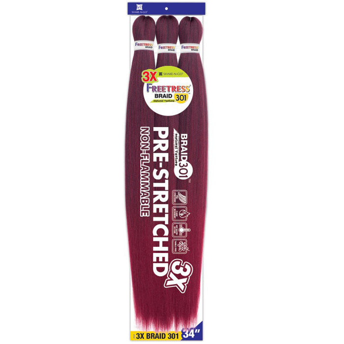 Freetress Braid - 3X Pre-Stretched Braid 301 34 Inch