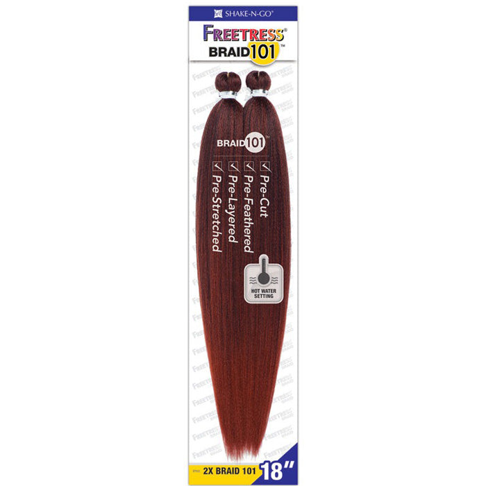 Freetress Pre- Stretched Braid 101 - 2X BRAID 101 18"/24"