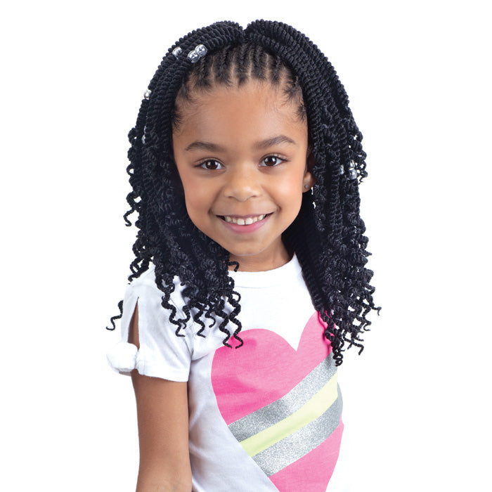 Freetress 3X Kids Pre-Looped Crochet Braid - SENEGAL TWIST WITH CURLS 8"