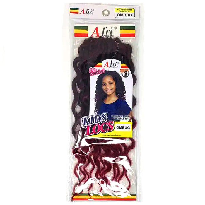 Mane Concept Afri Naptural Kids Locs Pre-Looped Crochet Braid - KLOC03 GIGI RIPPLE FAUX LOCS