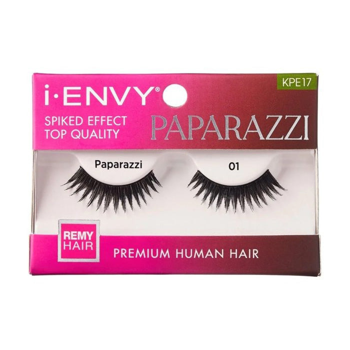 Kiss i-Envy Premium Human Hair Lashes - Paparazzi 01 KPE17