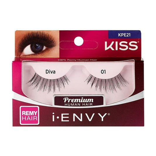 Kiss i-Envy Premium Human Hair Lashes - KPE21 DIVA 01