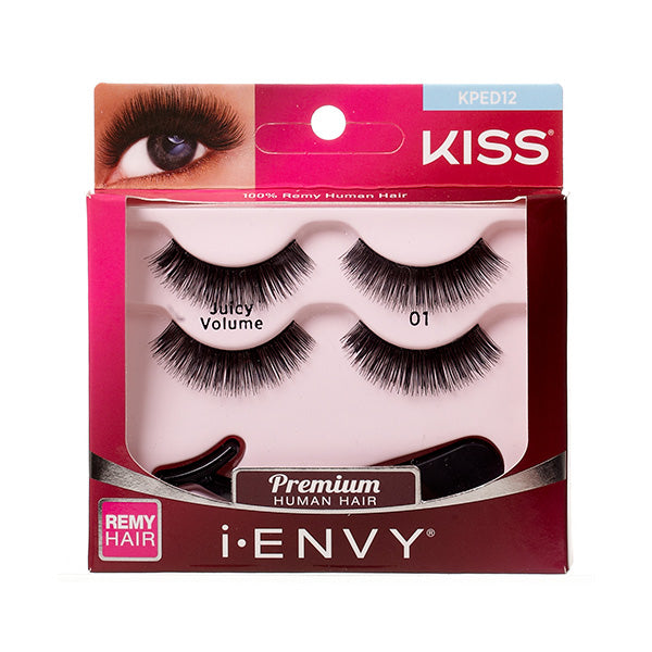 Kiss i-envy Remy Hair Eyelashes - DOUBLE PACK JUICY VOLUME