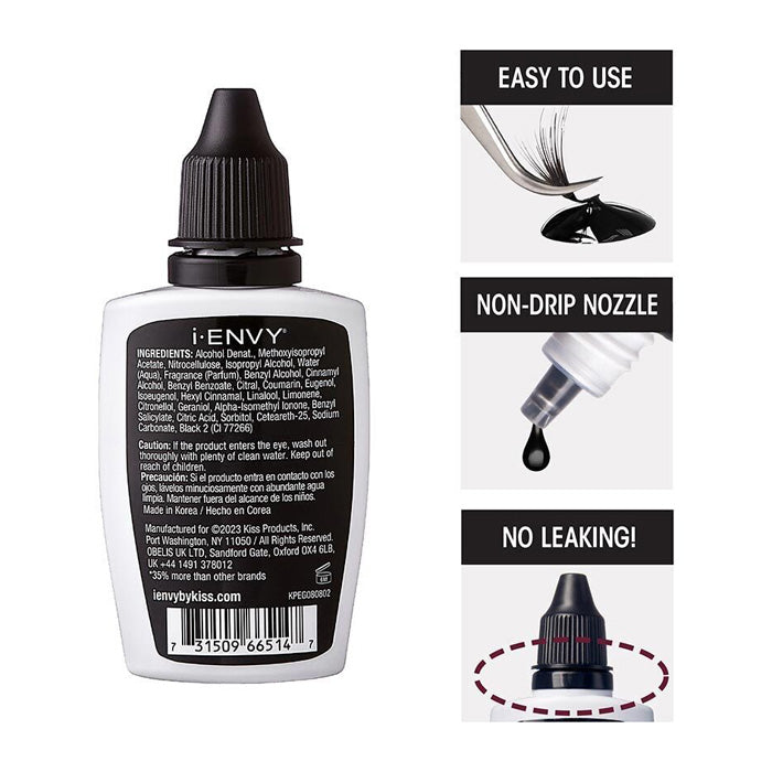 Ienvy Mega Hold Individual Eyelash Glue BLACK,CLEAR